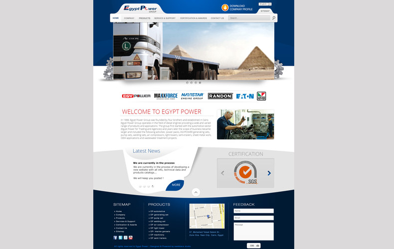 Egypt Power Website Design and Development